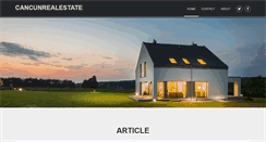 Desktop Screenshot of cancunrealestateproperties.com