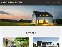 Tablet Screenshot of cancunrealestateproperties.com